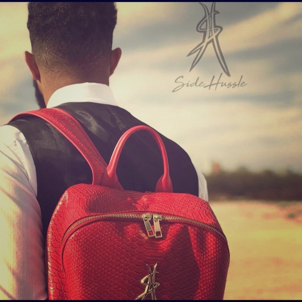 Red Waterproof Python Backpack